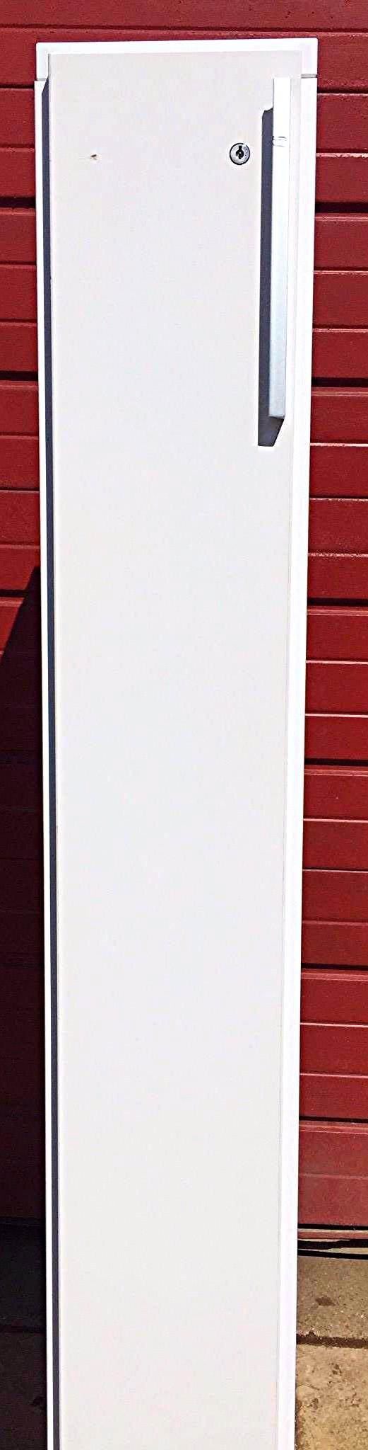 KNOLL OFFICE FURNITURE WHITE LAMINATE STORAGE LOCKER CLOSET TOWER FREE SHIP