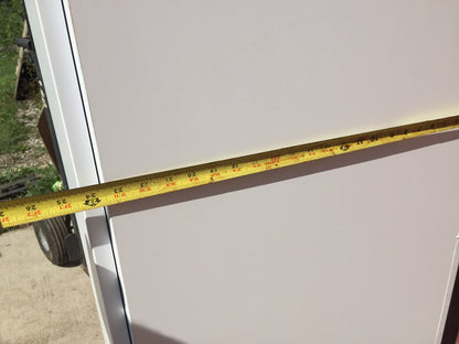 KNOLL OFFICE FURNITURE WHITE LAMINATE STORAGE LOCKER CLOSET TOWER FREE SHIP