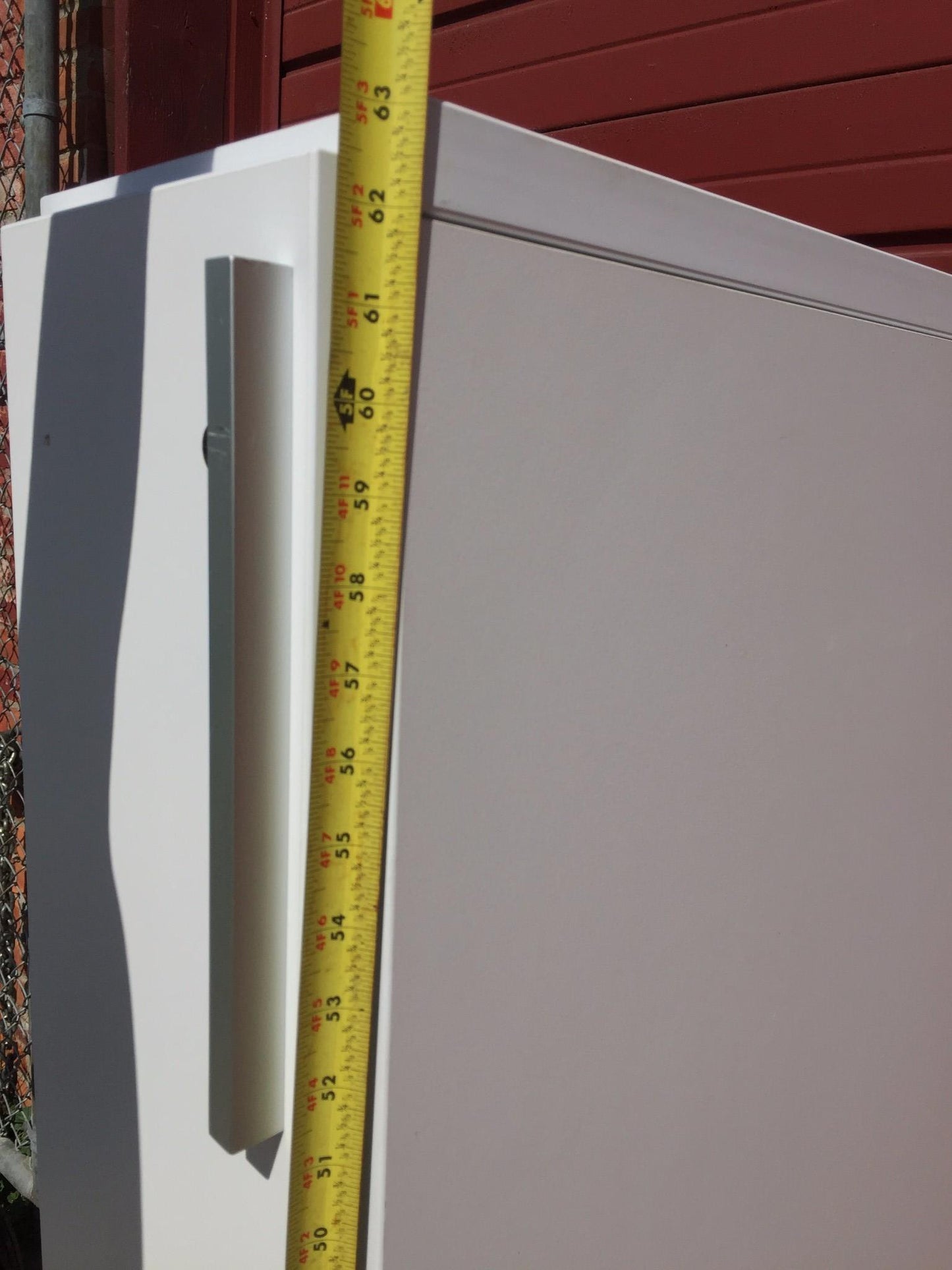 KNOLL OFFICE FURNITURE WHITE LAMINATE STORAGE LOCKER CLOSET TOWER FREE SHIP