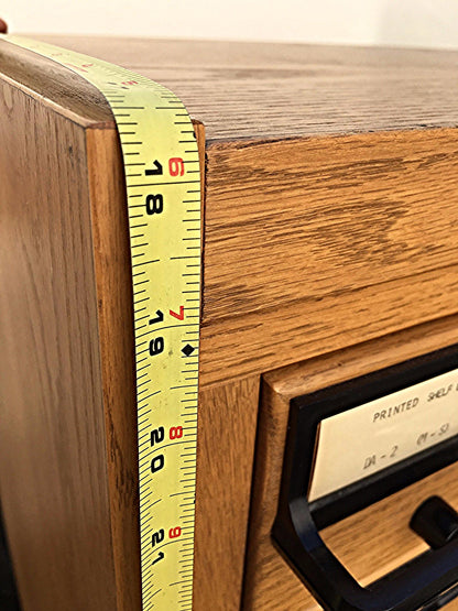 VINTAGE 72 DRAWER LIBRARY CARD CABINET 65 High x 41.5 Wide x 17.5 Deep