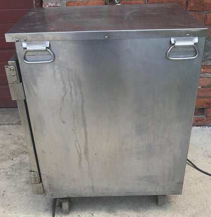 FWE HLC-8 RESTAURANT COMPACT MOBILE HEATED CABINET WARMER ON WHEELS - FREE SHIP