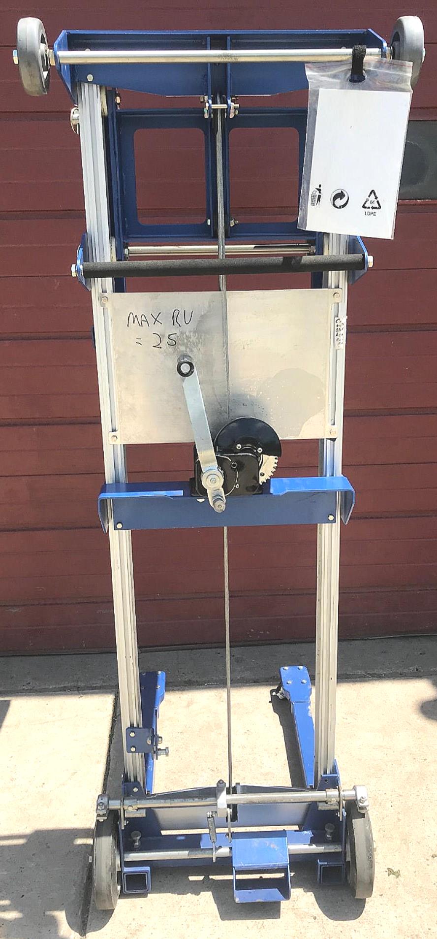 VESTIL T&S A-LIFT-R FIXED STRADDLE HAND WINCH LIFT MANUAL FORKLIFT FREE SHIPPING