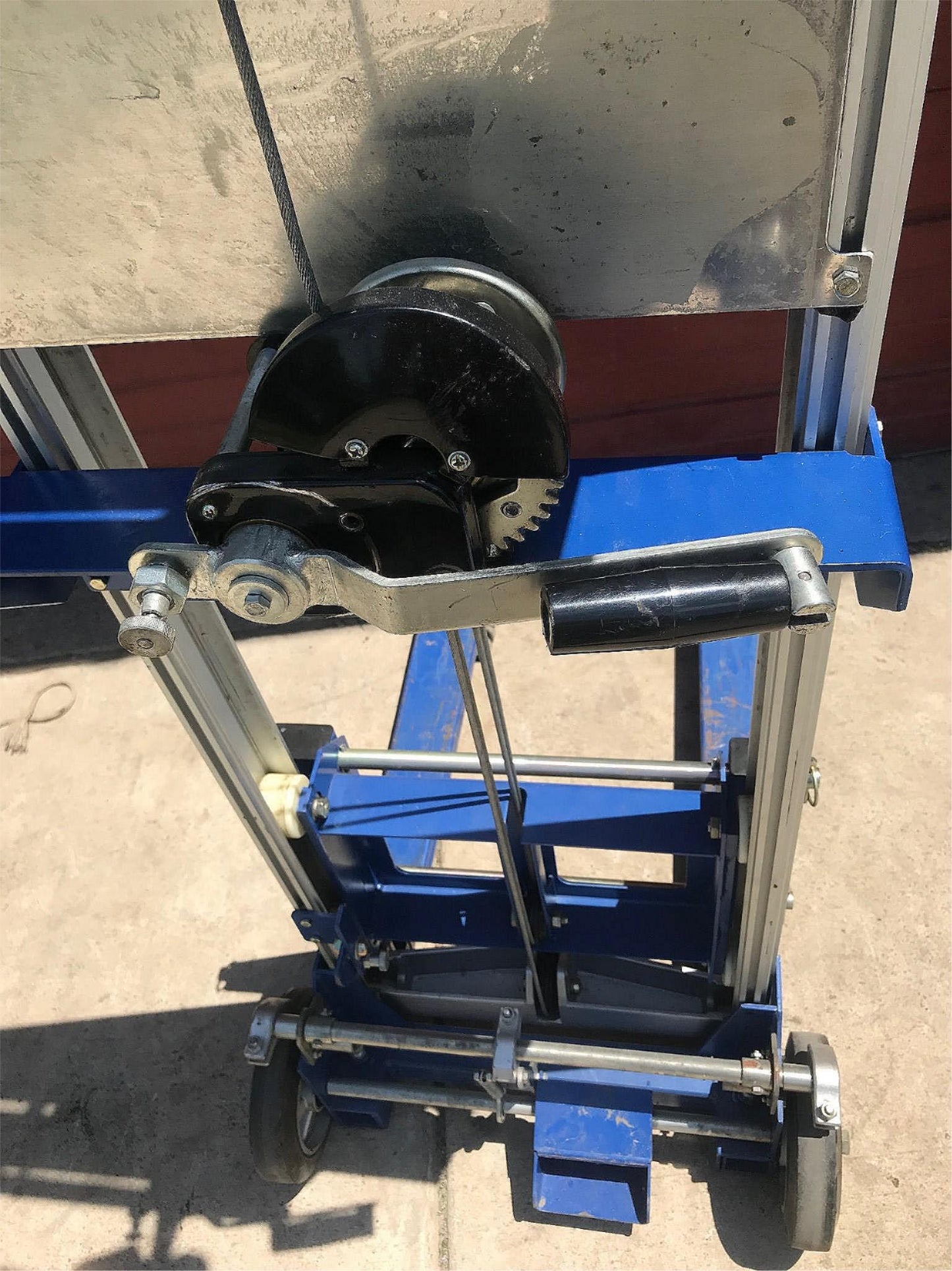 VESTIL T&S A-LIFT-R FIXED STRADDLE HAND WINCH LIFT MANUAL FORKLIFT FREE SHIPPING