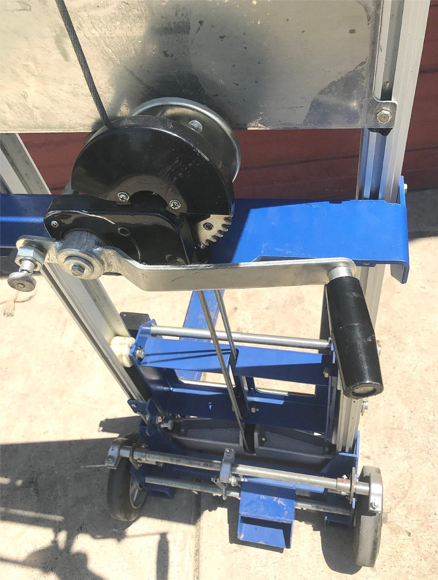 VESTIL T&S A-LIFT-R FIXED STRADDLE HAND WINCH LIFT MANUAL FORKLIFT FREE SHIPPING