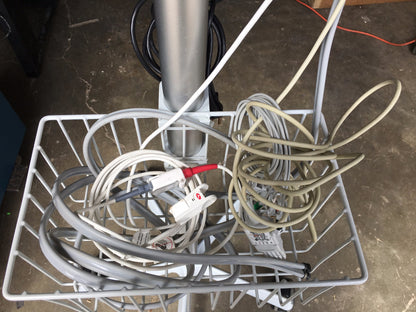 GE DASH 3000 Vital Signs Monitor & STAND LEADS CUFF OXIMETER PRINTER WATCHVIDEO