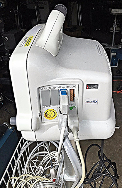 GE DASH 3000 Vital Signs Monitor & STAND LEADS CUFF OXIMETER PRINTER WATCHVIDEO