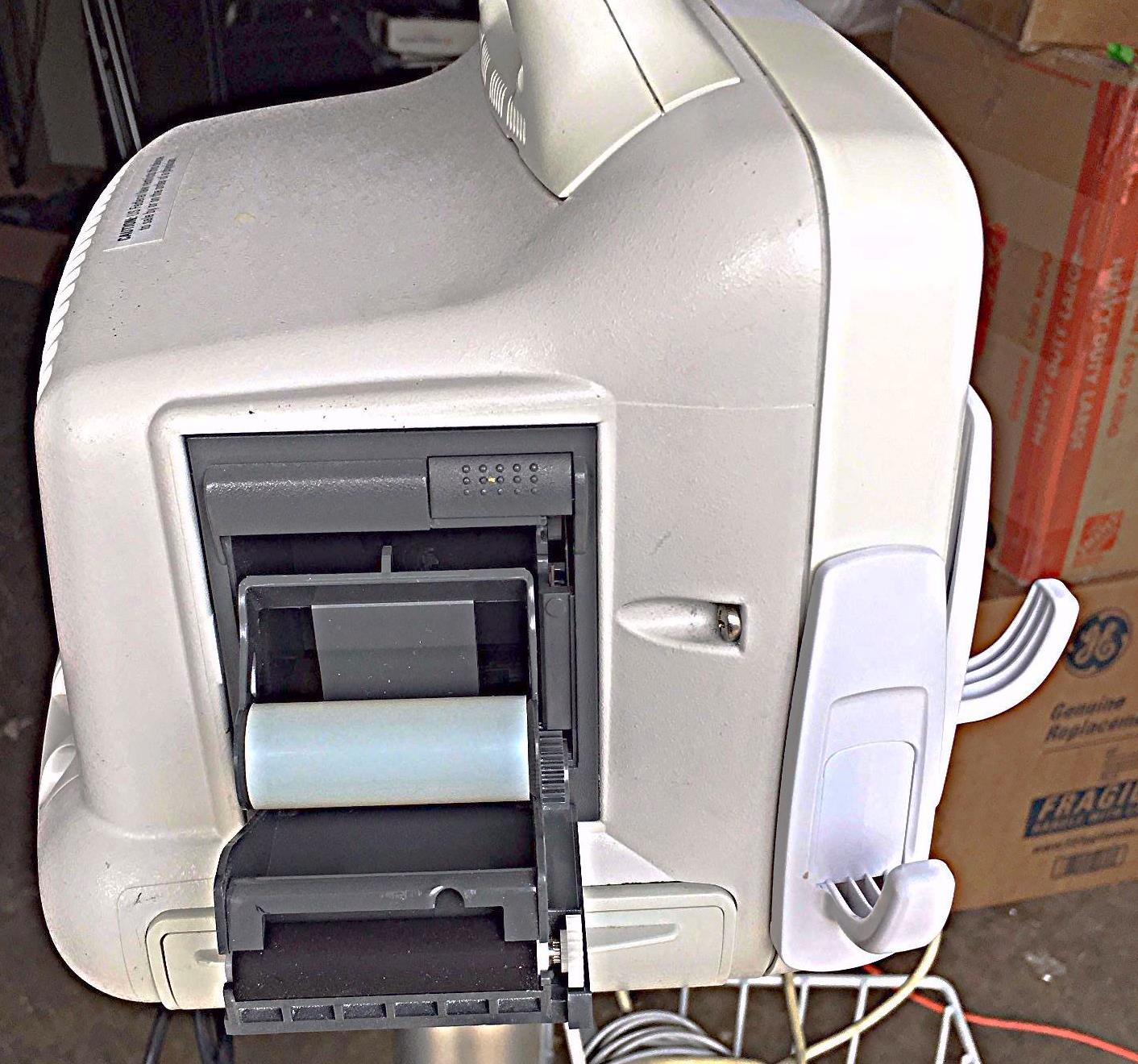 GE DASH 3000 Vital Signs Monitor & STAND LEADS CUFF OXIMETER PRINTER WATCHVIDEO