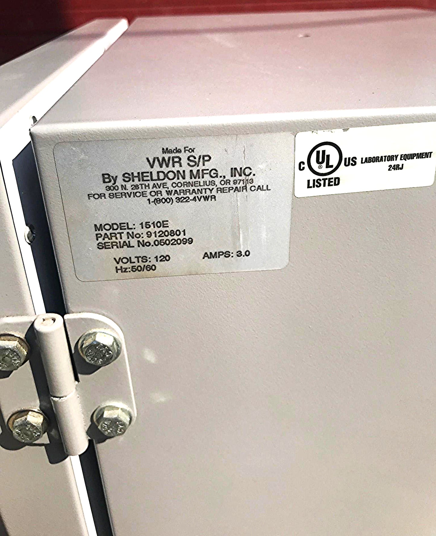 SHEL-LAB VWR 1510E INCUBATOR BENCHTOP LAB TESTED 100% PERFECT FREE BUSINESS SHIP