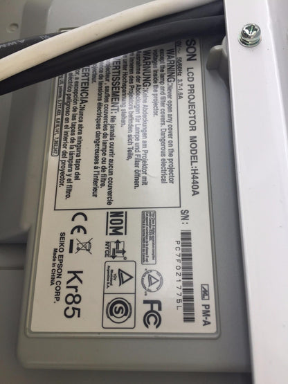 EPSON BRIGHTLINK 455WI Interactive LCD Projector 2500 lumens w COPERNICUS MOUNT