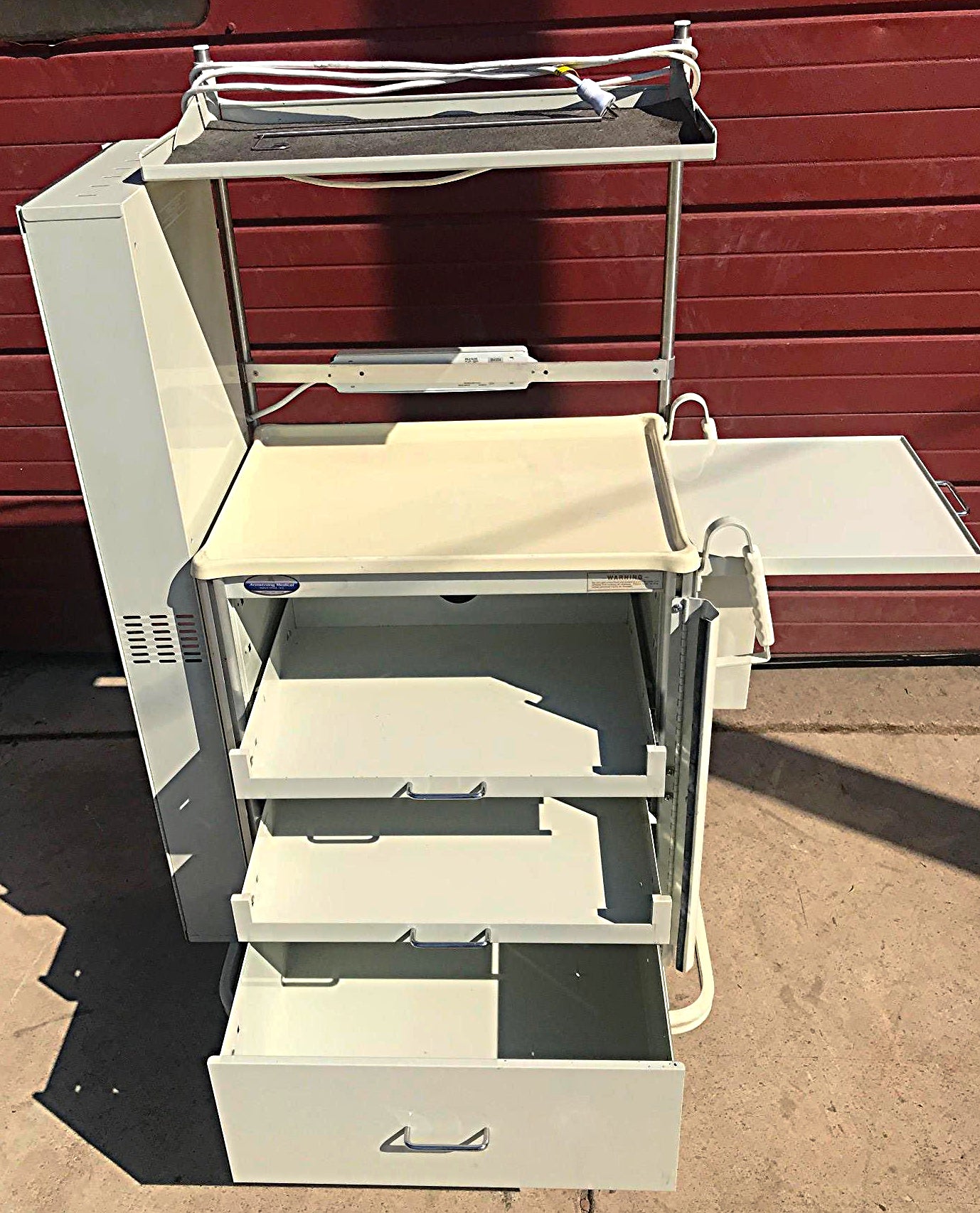 ARMSTRONG A-SMART MEDICAL CART ENDOSCOPY SCOPE OXYGEN HOLDER PLUSEXTRAS FREESHIP