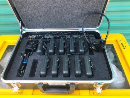 10 EASY LISTENER PHONIC EAR PE 300R FM RECEIVER & 300C CHARGER CASE FREESHIPPING