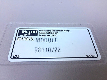 INTER METRO STARSYS CATHETER SCOPE MEDICAL STORAGE TRAY CART FREE SHIPPING