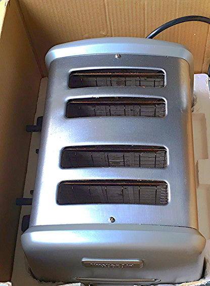 KITCHENAID COMMERCIAL PROFESSIONAL 4 SLOT SLICE TOASTER WATCH VIDEO FREESHIPPING