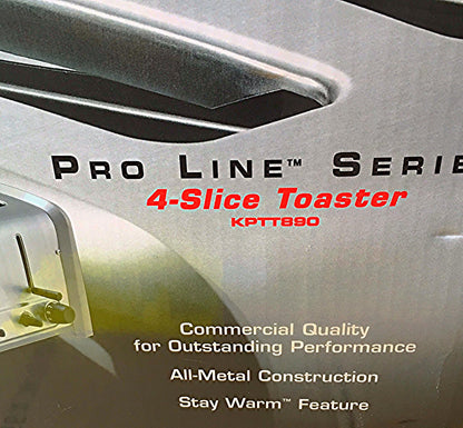 KITCHENAID COMMERCIAL PROFESSIONAL 4 SLOT SLICE TOASTER WATCH VIDEO FREESHIPPING