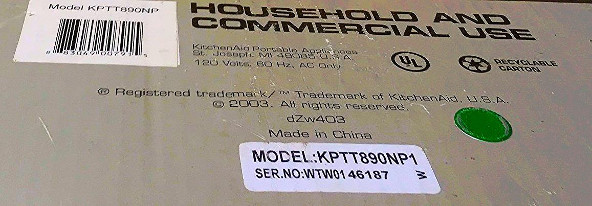 KITCHENAID COMMERCIAL PROFESSIONAL 4 SLOT SLICE TOASTER WATCH VIDEO FREESHIPPING