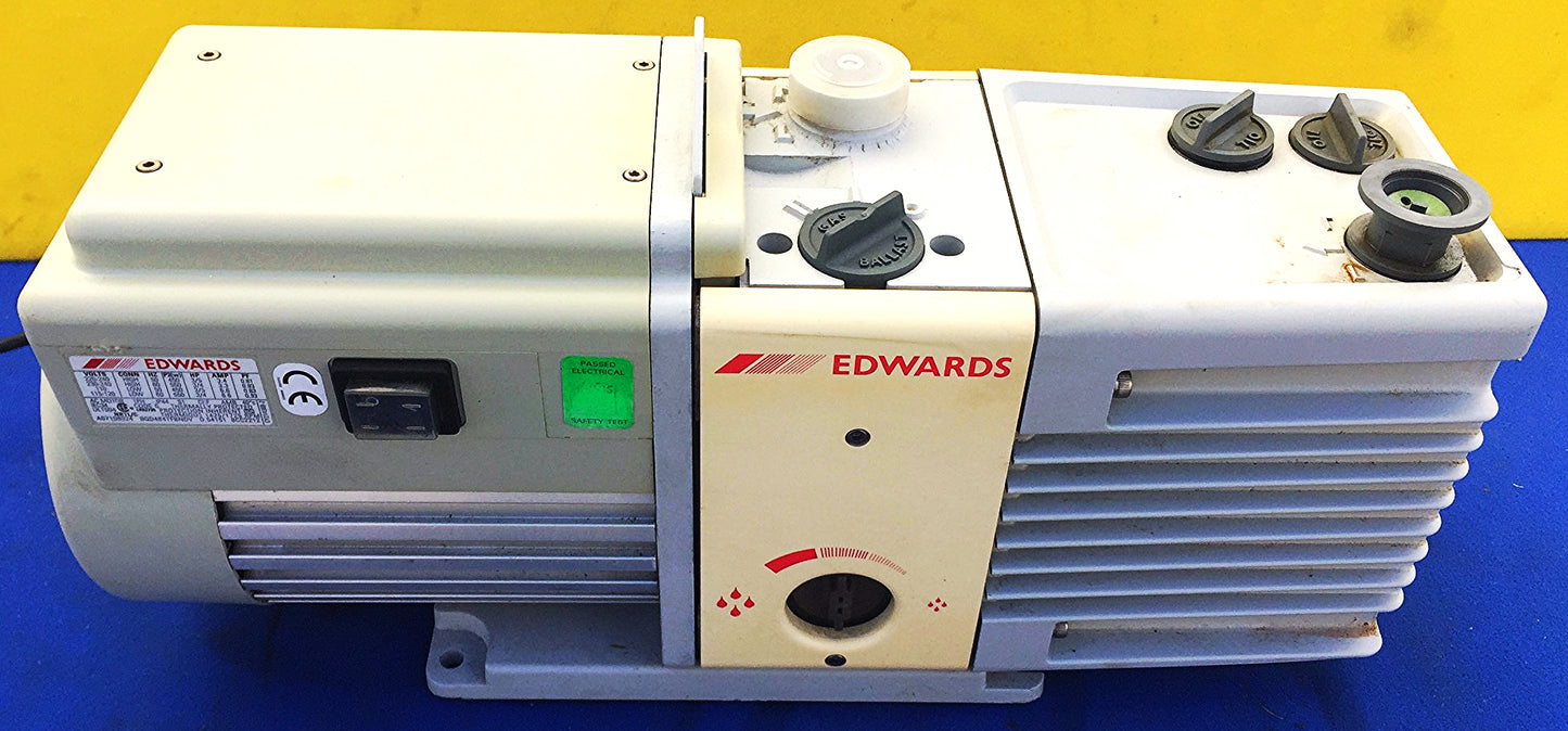 EDWARDS 12 E2M12 ROTARY VANE MECHANICAL VACUUM PUMP WATCH VIDEO FREE SHIPPING