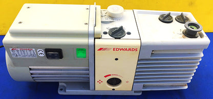 EDWARDS 12 E2M12 ROTARY VANE MECHANICAL VACUUM PUMP WATCH VIDEO FREE SHIPPING