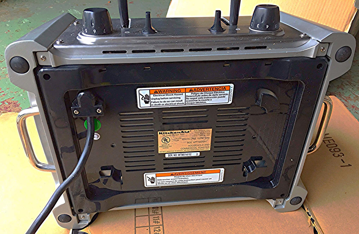 KITCHENAID COMMERCIAL PROFESSIONAL 4 SLOT SLICE TOASTER WATCH VIDEO FREESHIPPING