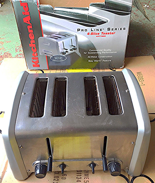 KITCHENAID COMMERCIAL PROFESSIONAL 4 SLOT SLICE TOASTER WATCH VIDEO FREESHIPPING
