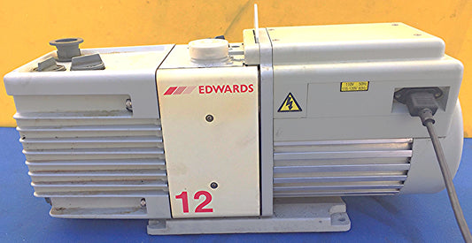 EDWARDS 12 E2M12 ROTARY VANE MECHANICAL VACUUM PUMP WATCH VIDEO FREE SHIPPING