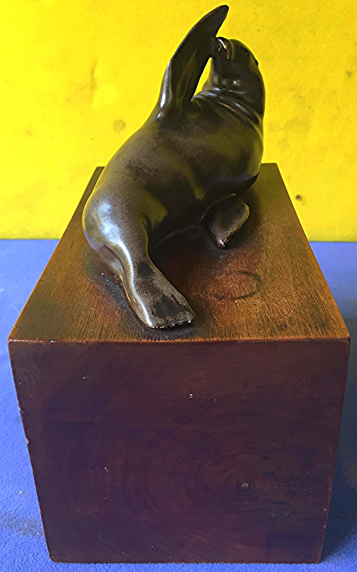 MARY TODD SHAW 1948 HARBOR SEAL BRONZE SCULPTURE ART WORLDFAMOUS ARTIST FREESHIP