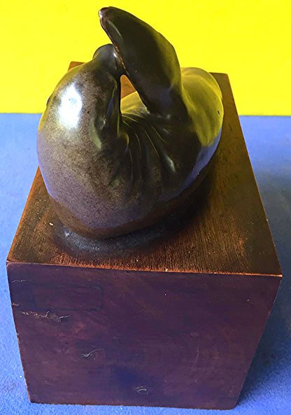 MARY TODD SHAW 1948 HARBOR SEAL BRONZE SCULPTURE ART WORLDFAMOUS ARTIST FREESHIP