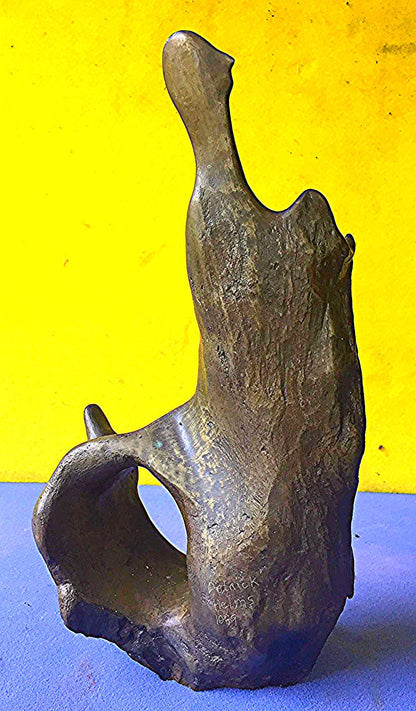 DIETRICK HELMS 1999 BRONZE SCULPTURE ART WORLD FAMOUS ARTIST DOCUMENTA FREE SHIP