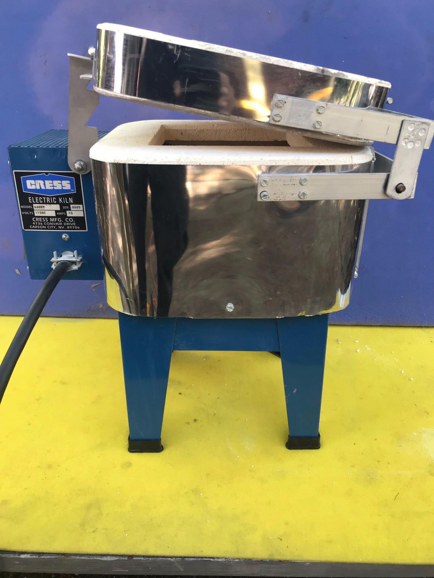 CRESS MODEL A4HKT 115VOLT SMALL CERAMIC ELECTRIC LT-3K KILN WATCH VIDEO FREESHIP