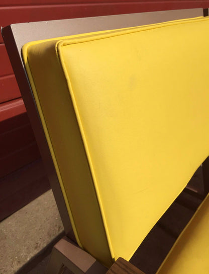 PERFECT RARE VINTAGE Retro 1950's STEELCASE COUCH MID CENTURY WOOD ARM FREE SHIP