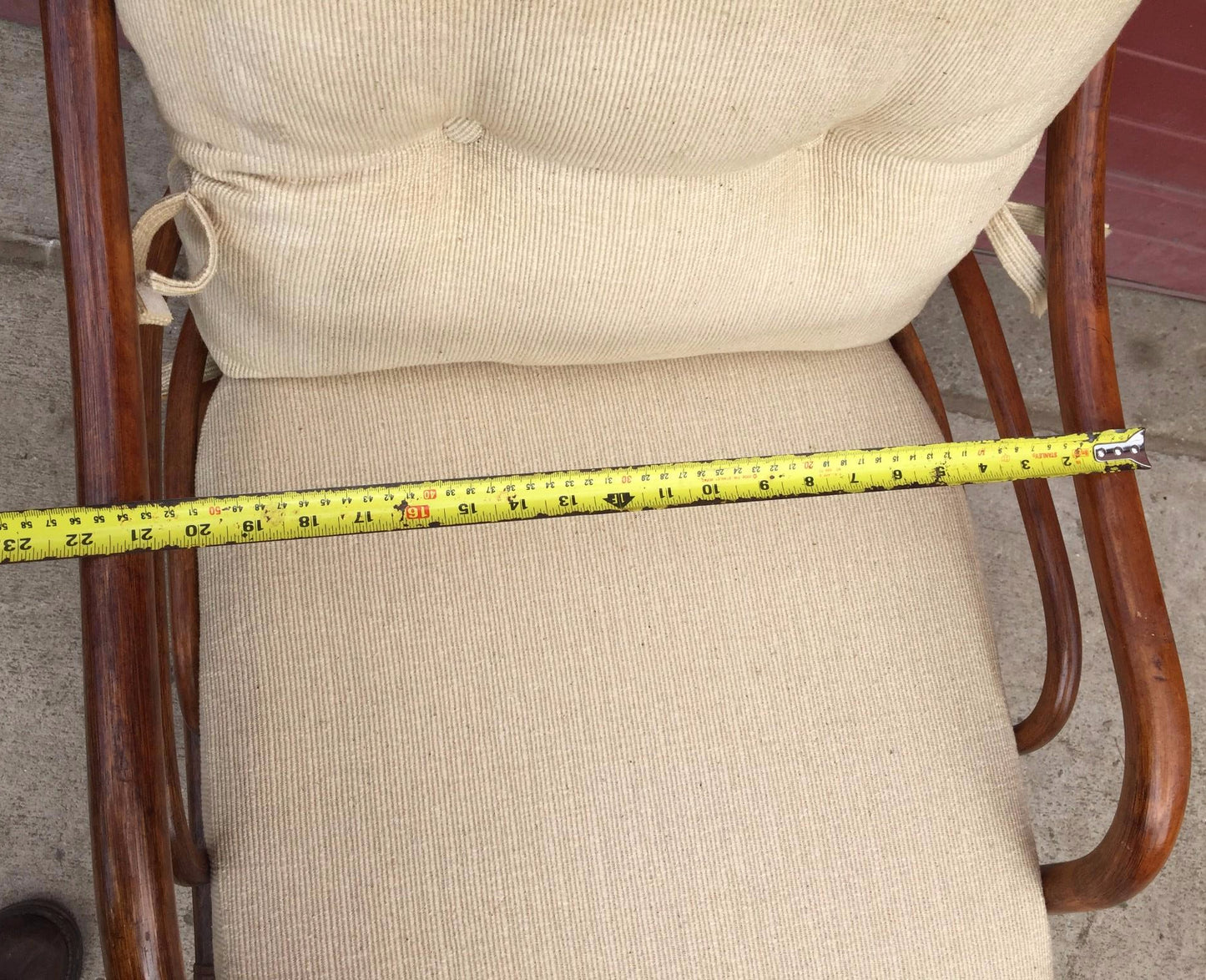 Pair Vintage LANE VENTURE Rattan Swivel Chairs Cushions David Hicks Era FREESHIP