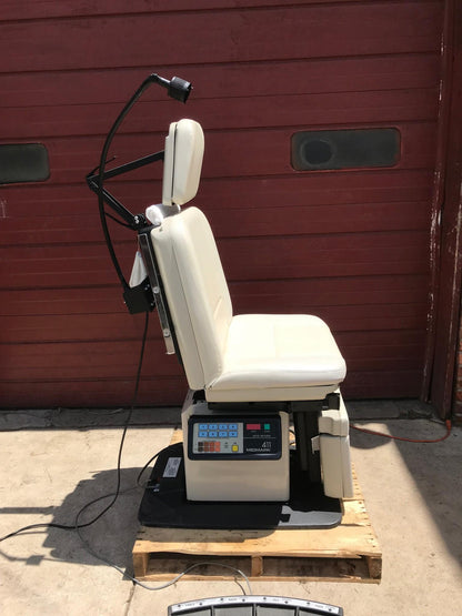 MIDMARK RITTER 411 HI-LO POWER PATIENT EXAM TABLE GYNECOLOGY REMOTE WATCH VIDEO