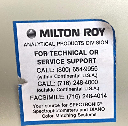 WORKING PERFECTLY MILTON ROY SPECTROMETER 20D WATCH VIDEO FREE SHIPPING