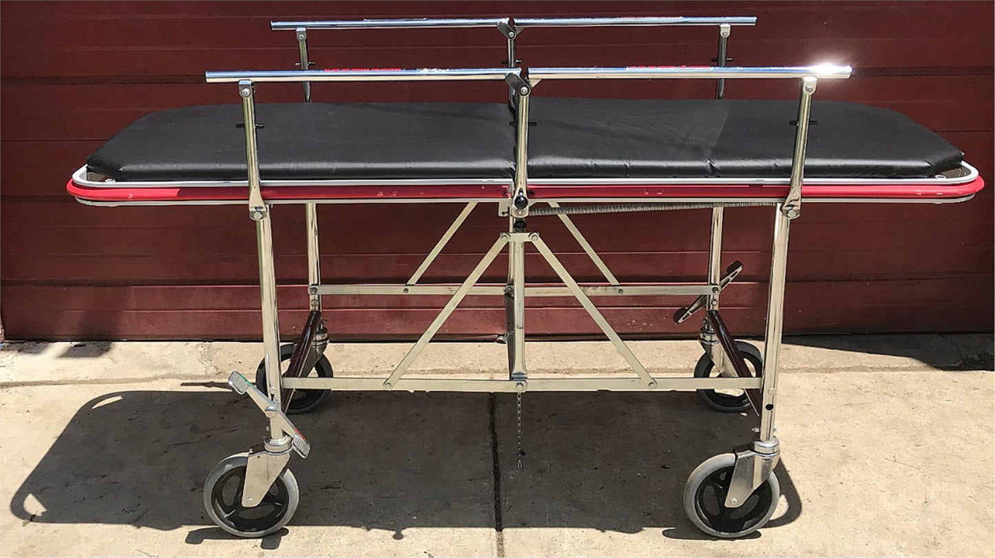 GENDRON FOLDING HOSPITAL EMERGENCY TRANSPORT GURNEY STRETCHER MODEL 600 FREESHIP
