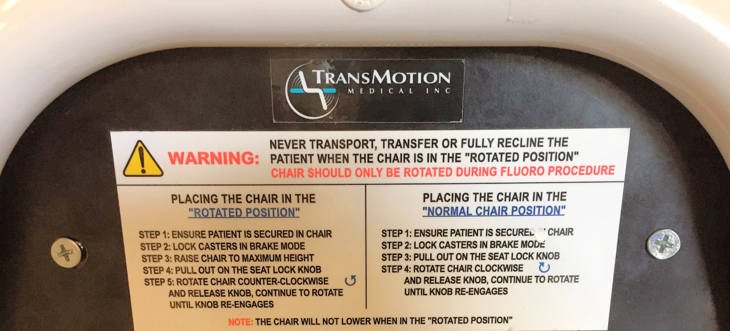 TRANSFORMATION TMM3-B VIDEO-FLUORO HI LO SURGERY HOSPITAL CHAIR BATTERY FREESHIP