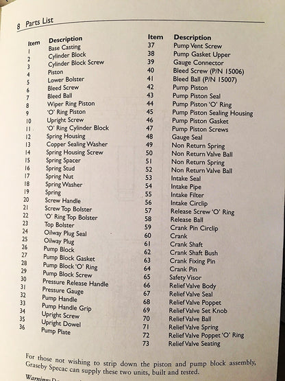 GRASEBY SPECAC 15 TON BENCHTOP LABORATORY HYDRAULIC PRESS & MANUAL FREE SHIP