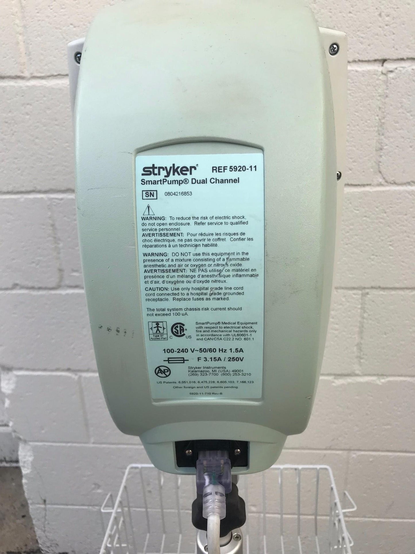 STRYKER SMARTPUMP DUAL CHANNEL TOURNIQUET SYSTEM CSI SURGERY WATCHVIDEO FREESHIP