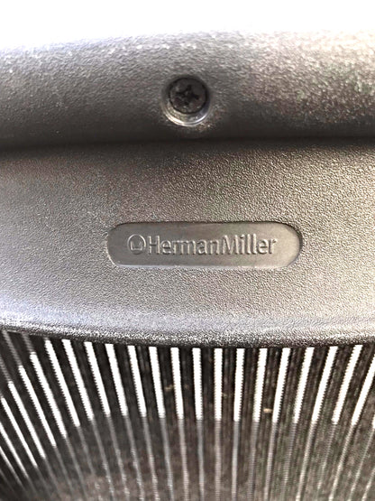 SET OF 4 HERMAN MILLER AERO CHAIRs BLACK Size B Chadwick & Bill Stumpf FREE SHIP