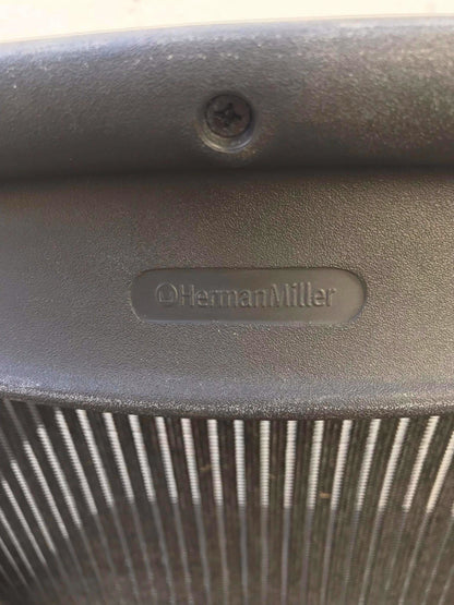 SET OF 4 HERMAN MILLER AERO CHAIRs BLACK Size B Chadwick & Bill Stumpf FREE SHIP