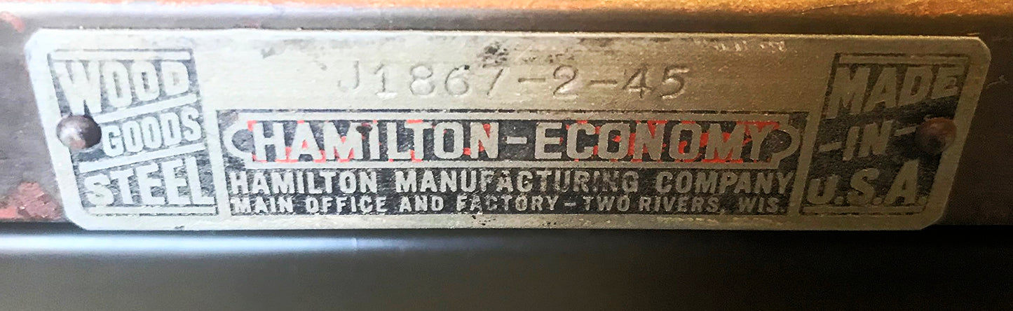 1940s VERY BIG HAMILTON 5 DRAWER STEEL MAP FILE INDUSTRIAL STEAMPUNK FREE SHIP