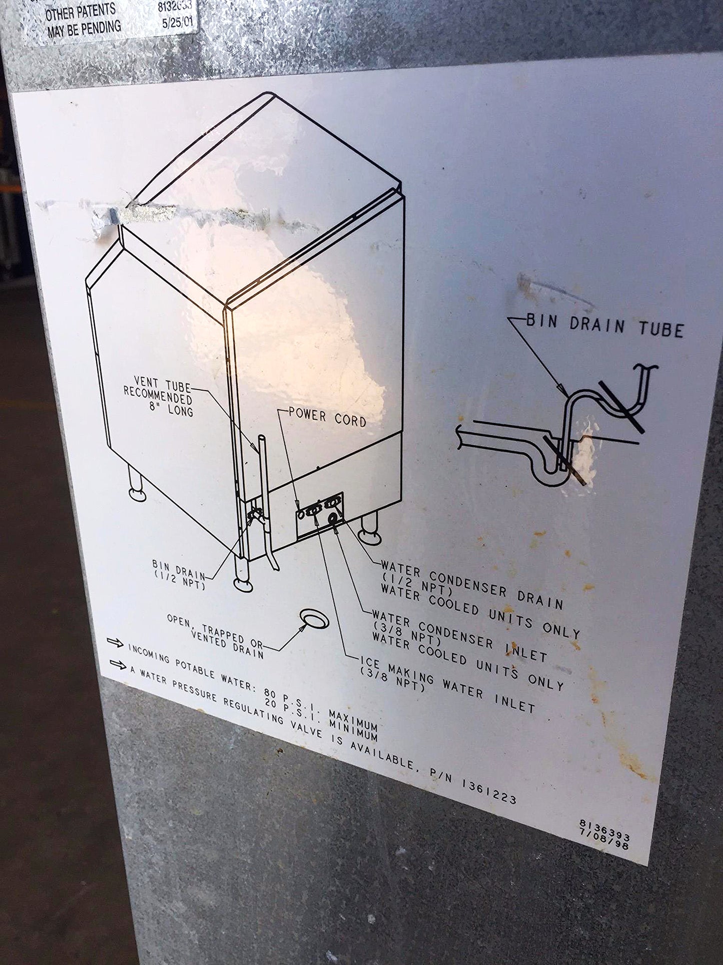 MANITOWOC QY0134A UNDERCOUNTER 140lbsDay HALF DICE AIR COOLED ICE MAKER FREESHIP
