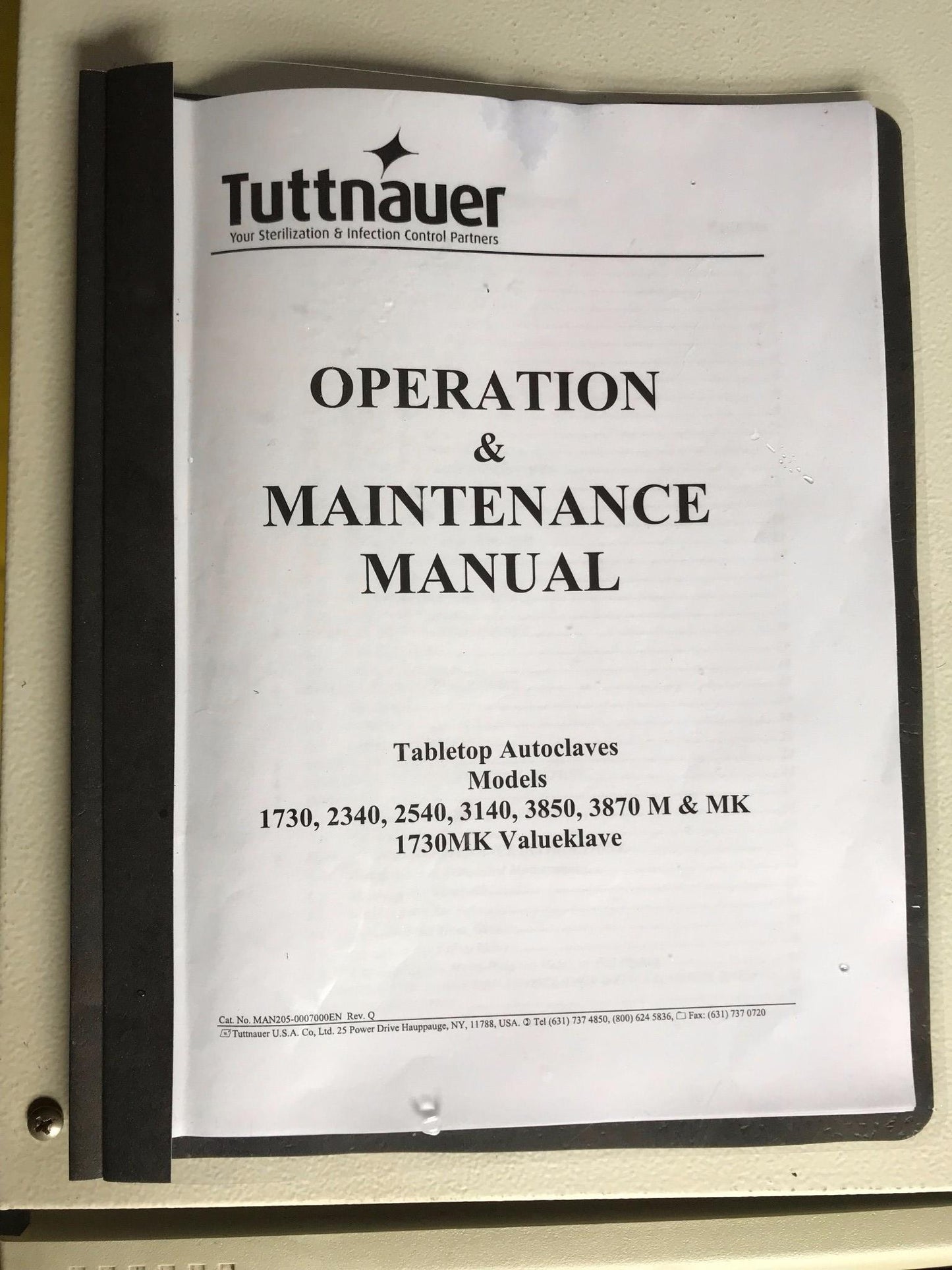 TUTTNAUER 2540M MANUAL AUTOCLAVE BENCHTOP STERILIZER 23Liter WATCHVIDEO FREESHIP