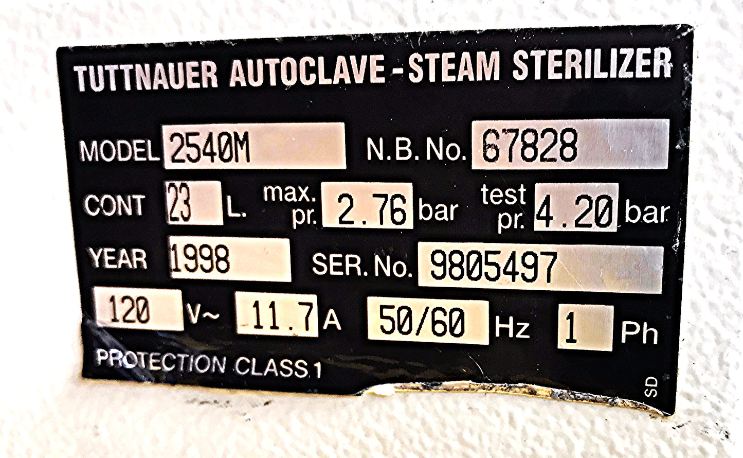 TUTTNAUER 2540M MANUAL AUTOCLAVE BENCHTOP STERILIZER 23Liter WATCHVIDEO FREESHIP