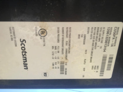 SCOTSMAN MODEL CU50PA-A COMMERCIAL AIR COOLED ICE MACHINE 100% TESTED FREE SHIP