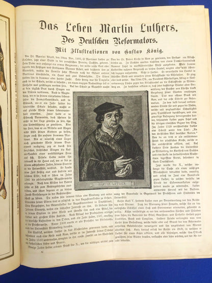 Antique GERMAN FAMILY BIBLE 1800's illustrated HEILIGE SCHRIFT BIBEL FREESHIP