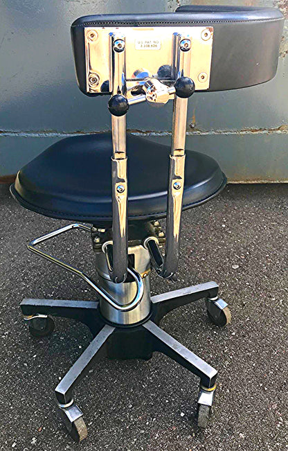 RELIANCE SADDLE SEAT 548 HYDRAULIC SURGERY DENTAL EXAM TATOO OFFICE STOOL