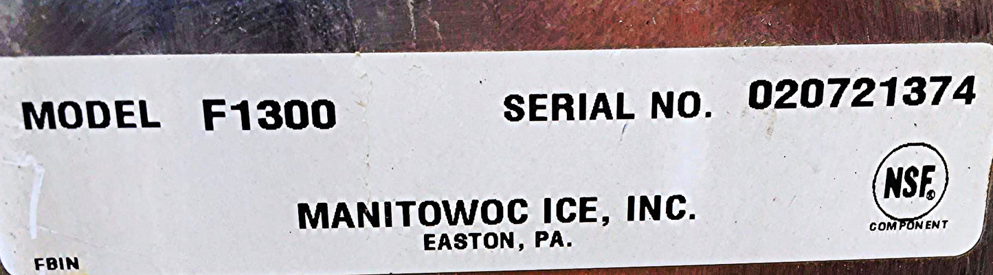 MANITOWOC LARGE 48" ICE STORAGE BIN MODEL F1300 1320 lb Capacity FREE SHIP