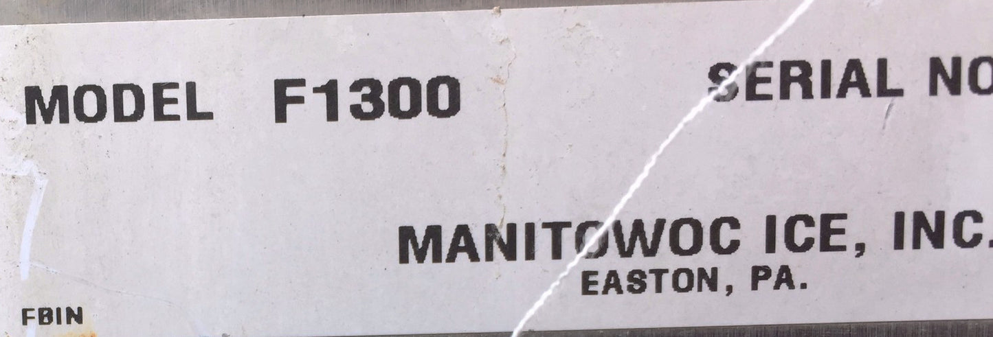 MANITOWOC LARGE 48" ICE STORAGE BIN MODEL F1300 1320 lb Capacity FREE SHIP