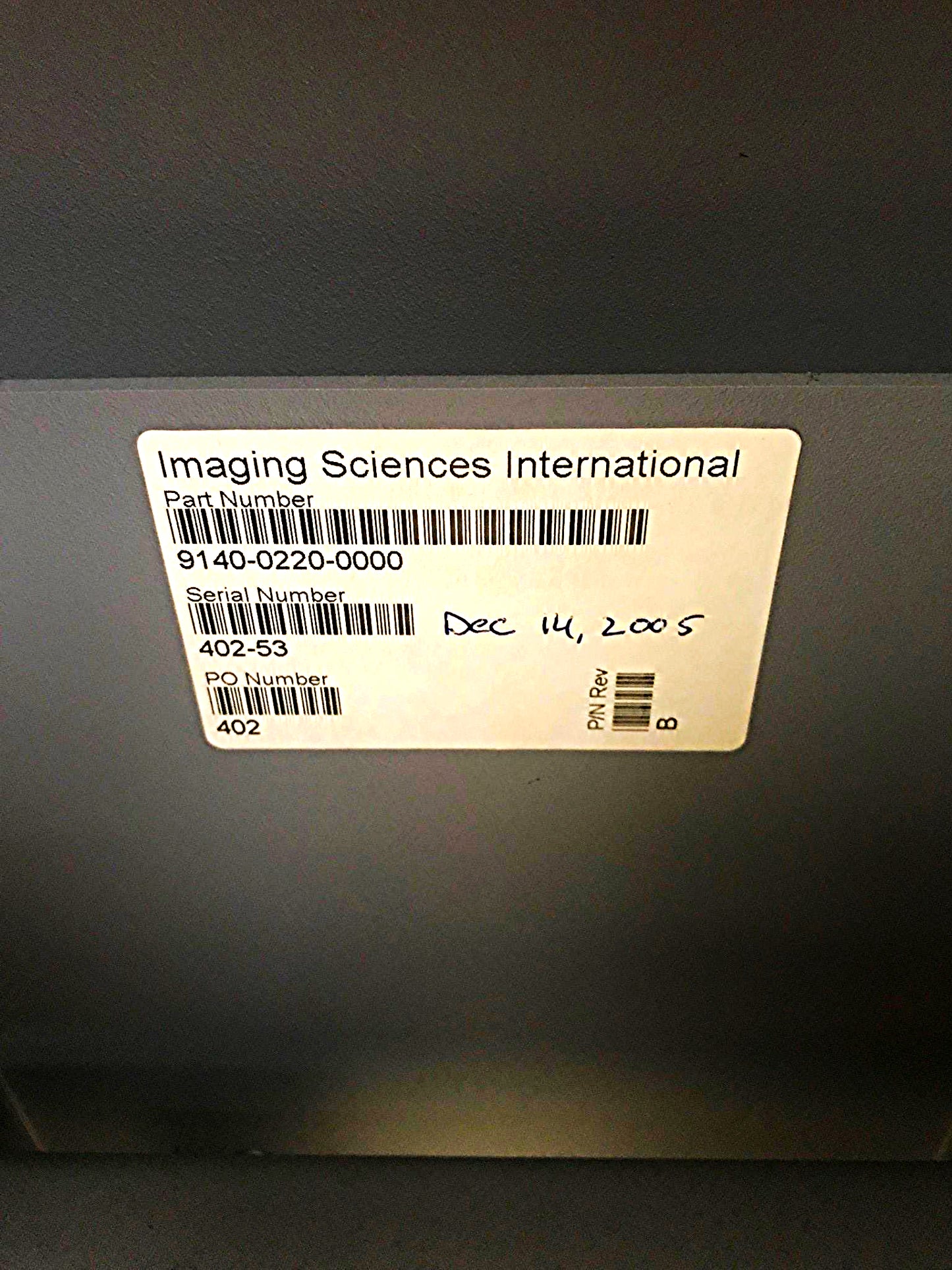 DENTAL CHAIR IMAGING SCIENCES I-CAT 12 BIT DIGITAL PANORAMIC CODE BEAM X-RAY