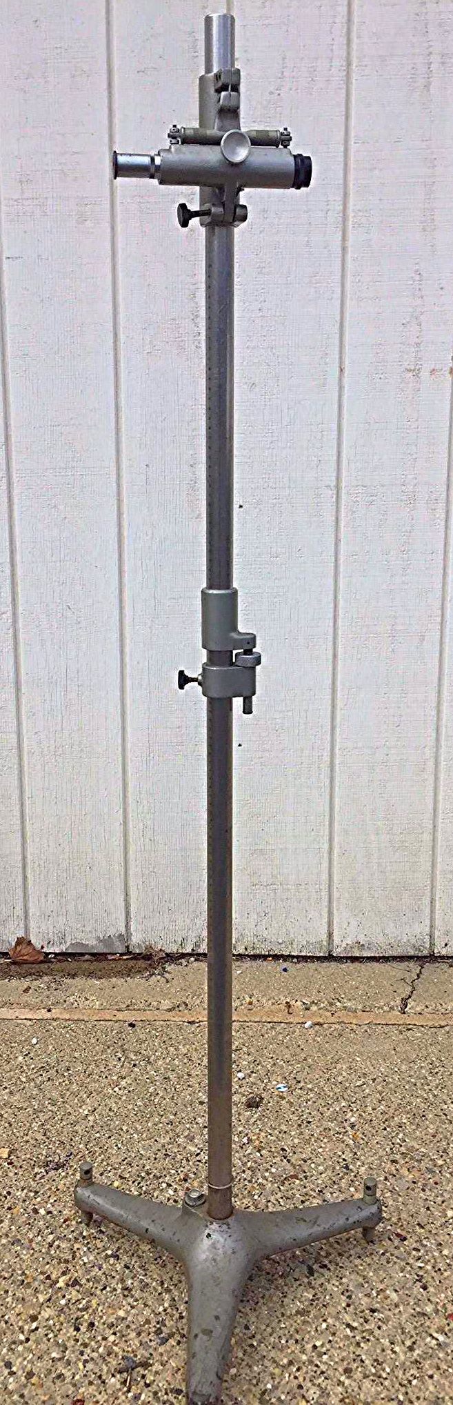 VINTAGE GAERTNER SURVEY TELESCOPE with METERED WEIGHT PEDESTAL STAND FREESHIP