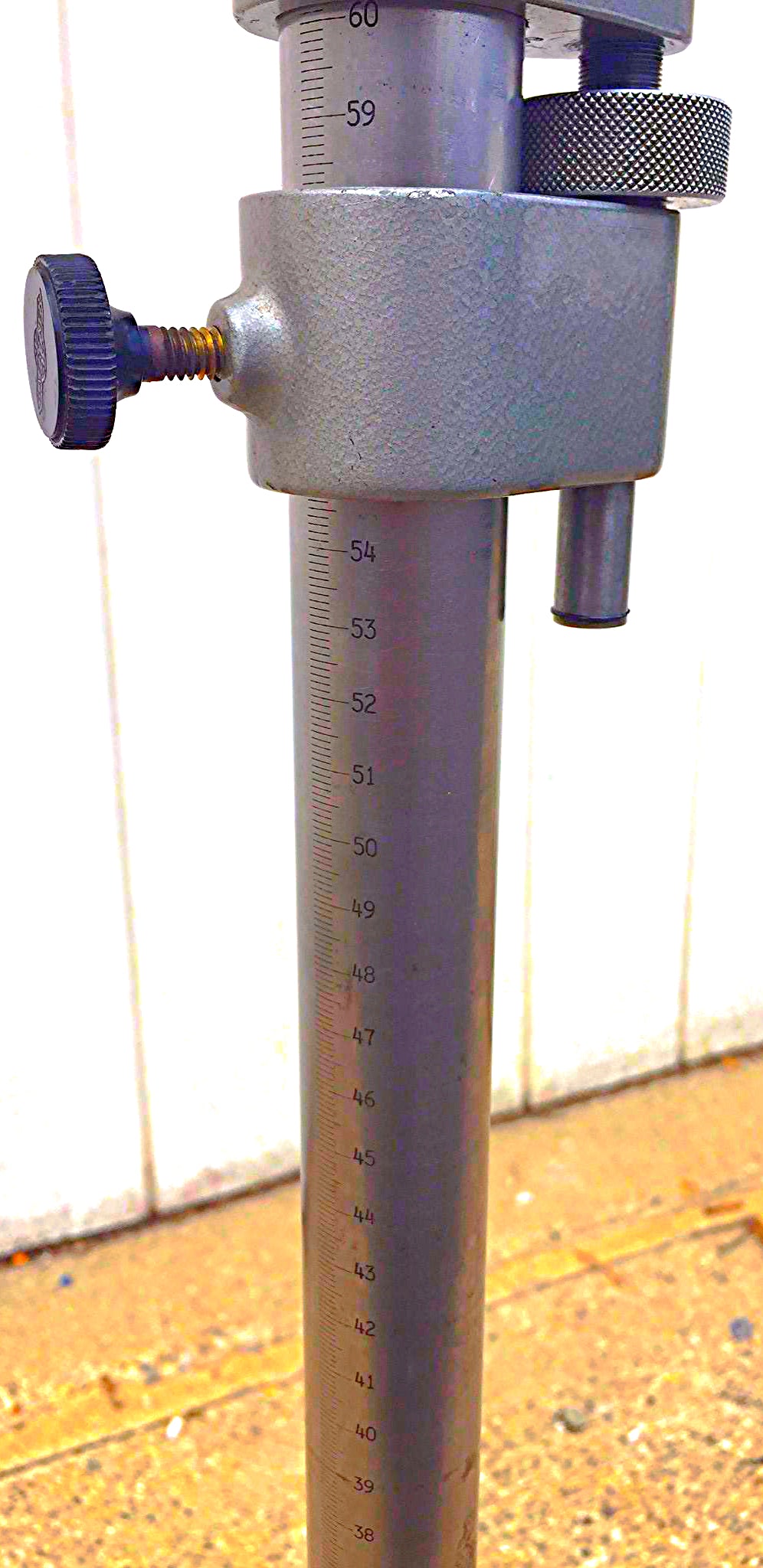 VINTAGE GAERTNER SURVEY TELESCOPE with METERED WEIGHT PEDESTAL STAND FREESHIP